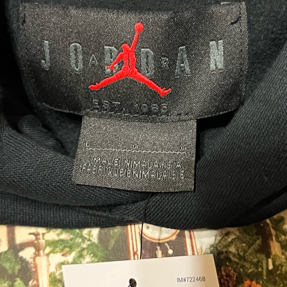 Jordan Black Hoodie with Red Graphic - Picture 4 of 4